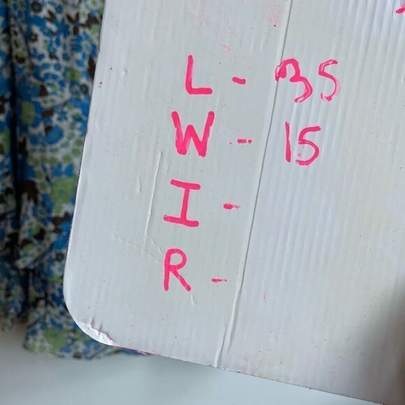 Christopher & Banks Women's Tropical Floral Tiered Ruffled Blue/Cream Skirt Sz M - Picture 7 of 7